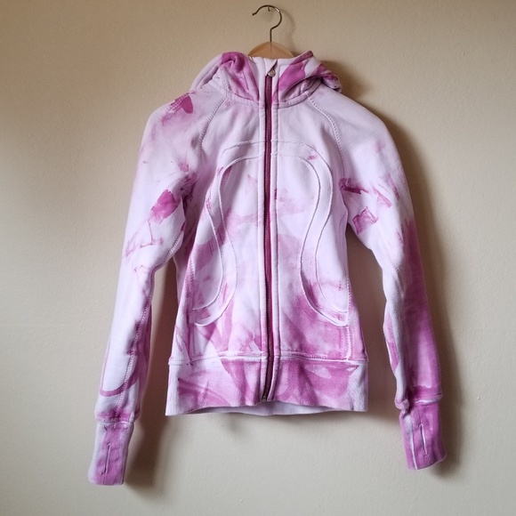 lululemon athletica Tops - Lululemon Special Edition Scuba Hoodie TieDye Pink
